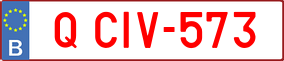 Trailer License Plate